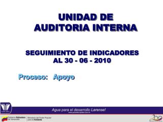 UNIDAD DE AUDITORIA INTERNA