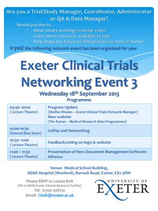 Are you a Trial/Study Manager, Coordinator, Administrator or QA &amp; Data Manager? Would you like to…