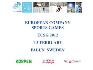 EUROPEAN COMPANY SPORTS GAMES ECSG 2012 1-5 FEBRUARY FALUN SWEDEN