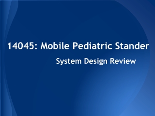 14045: Mobile Pediatric Stander