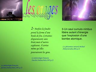 les orages