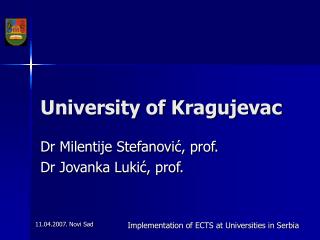 University of Kragujevac