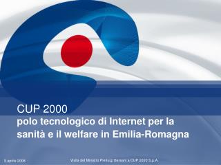 CUP 2000 polo tecnologico di Internet per la sanità e il welfare in Emilia-Romagna