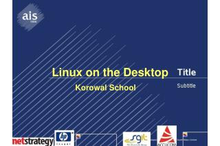 Linux on the Desktop