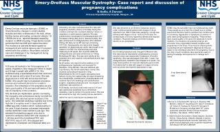 Emery-Dreifuss Muscular Dystrophy- Case report and discussion of pregnancy complications