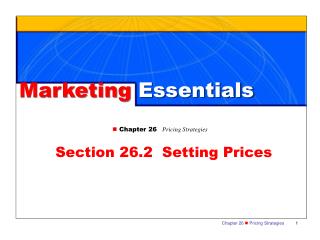 Marketing Essentials