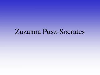 Zuzanna Pusz-Socrates