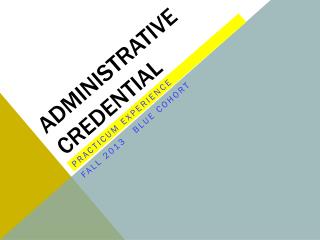 Administrative Credential