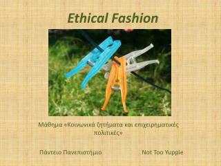 Ethical Fashion