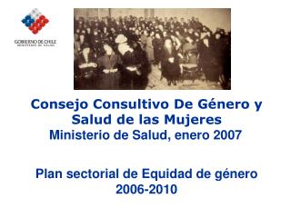 Consejo Consultivo De Género y Salud de las Mujeres Ministerio de Salud, enero 2007