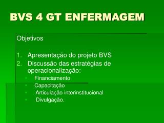 BVS 4 GT ENFERMAGEM