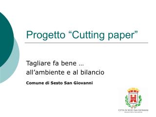 Progetto “Cutting paper”