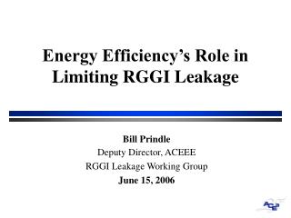 Energy Efficiency’s Role in Limiting RGGI Leakage