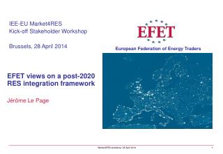 RES integration in the IEM can deliver secure, affordable and competitive energy in the EU