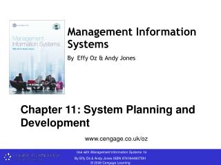 Management Information Systems By Effy Oz &amp; Andy Jones