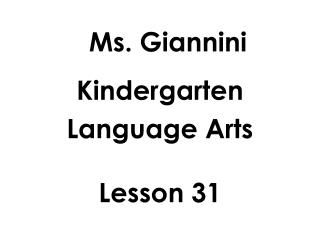 Ms. Giannini