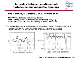 Interplay between confinement, turbulence and magnetic topology