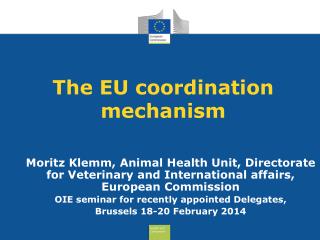 The EU coordination mechanism