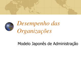 Desempenho das Organizações