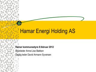 Hamar Energi Holding AS