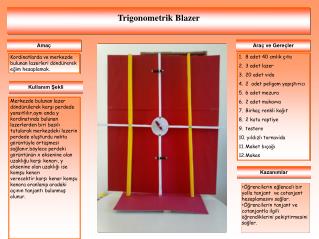 Trigonometrik Blazer