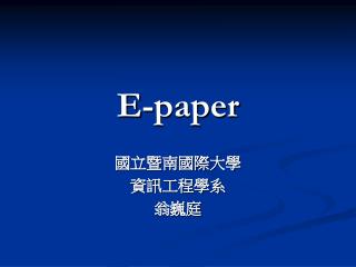 E-paper