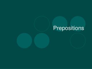 Prepositions