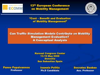 Can Traffic Simulation Models Contribute on Mobility Management Evaluation? A Conceptual Analysis
