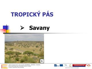 TROPICKÝ PÁS 	Savany