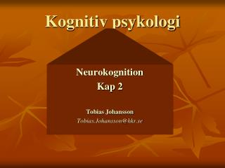 Kognitiv psykologi