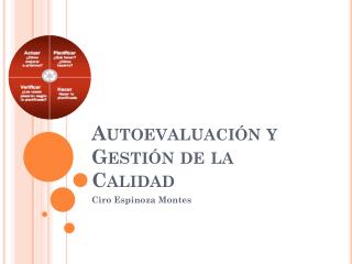 Autoevaluación y Gestión de la Calidad