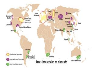 PRINCIPAIS ÁREAS INDUSTRIAIS -NA AMÉRICA DO NORTE NE dos EUA (manufacturing belt)