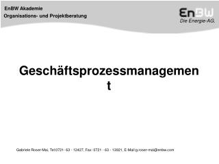 Geschäftsprozessmanagement