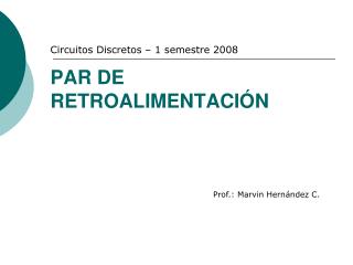Par de Retroalimentación