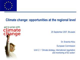 Climate change: opportunities at the regional level