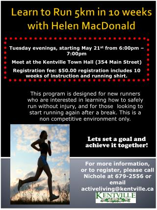 Learn to Run 5km in 10 weeks with Helen MacDonald