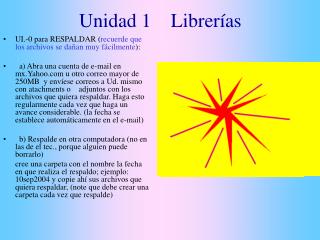 Unidad 1 Librerías