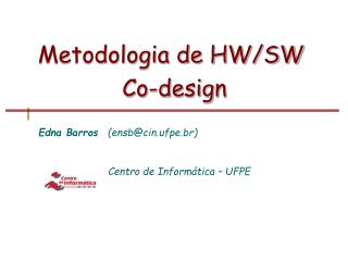 Arquitetura de Sistemas Embarcados