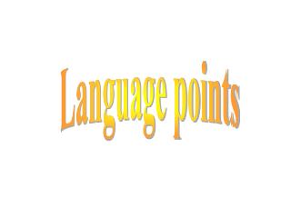 Language points