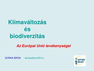 Klímaváltozás és biodiverzitás