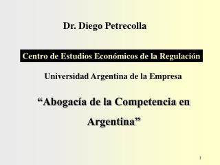 Dr. Diego Petrecolla