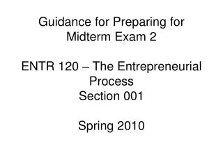 Written exam will be on Monday, April 12 Written Exam will be all Essay