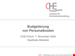 Budgetierung von Personalkosten