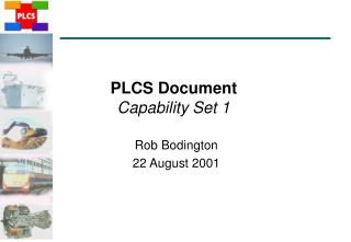 PLCS Document Capability Set 1