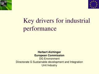 Key drivers for industrial performance