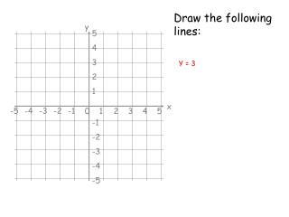 Draw the following lines: