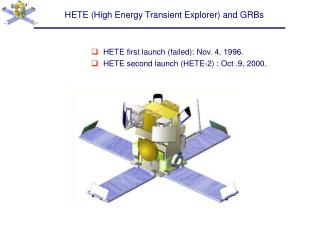 HETE (High Energy Transient Explorer) and GRBs