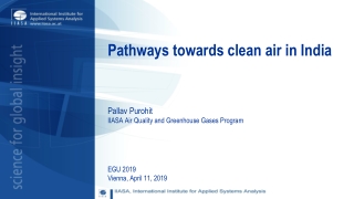 Pathways towards clean air in India