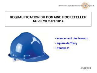 REQUALIFICATION DU DOMAINE ROCKEFELLER AG du 20 mars 2014