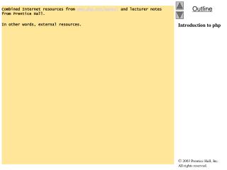 Introduction to php